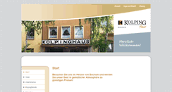 Desktop Screenshot of kolpinghaus-bochum.de